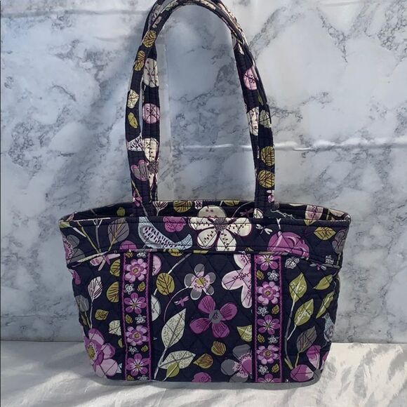 Vera Bradley Purple Floral Satchel - Picture 4 of 9